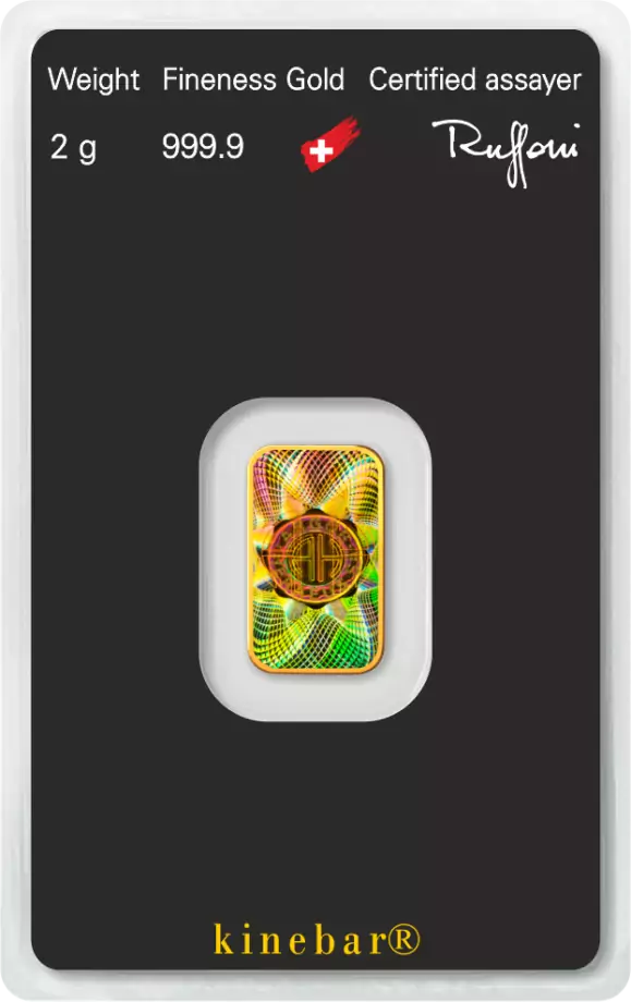 2g Gold Bar | Argor-Heraeus | Kinebar