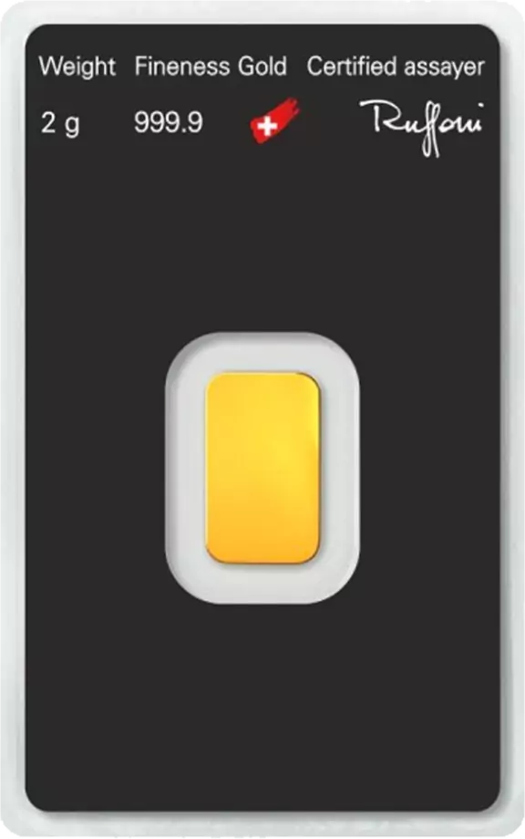 2g Gold Bar | Argor-Heraeus