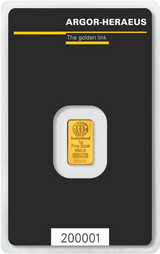 1g Gold Bar | Argor-Heraeus