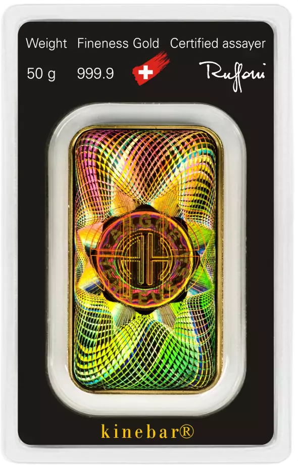 50g Gold Bar | Argor-Heraeus | Kinebar