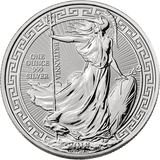 SILVER BRITANNIA WITH ORIENTAL BORDER