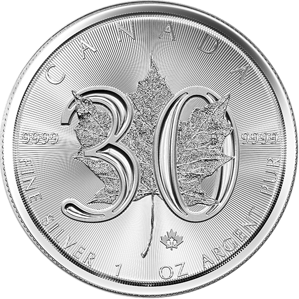 30TH ANNIVERSARY SILVER MAPLE LEAF