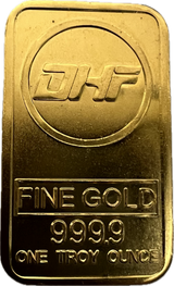 1 oz Gold Bar | DHF Fine Gold